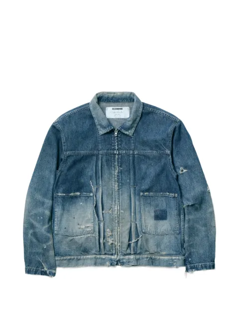 Neighborhood distressed denim jacket