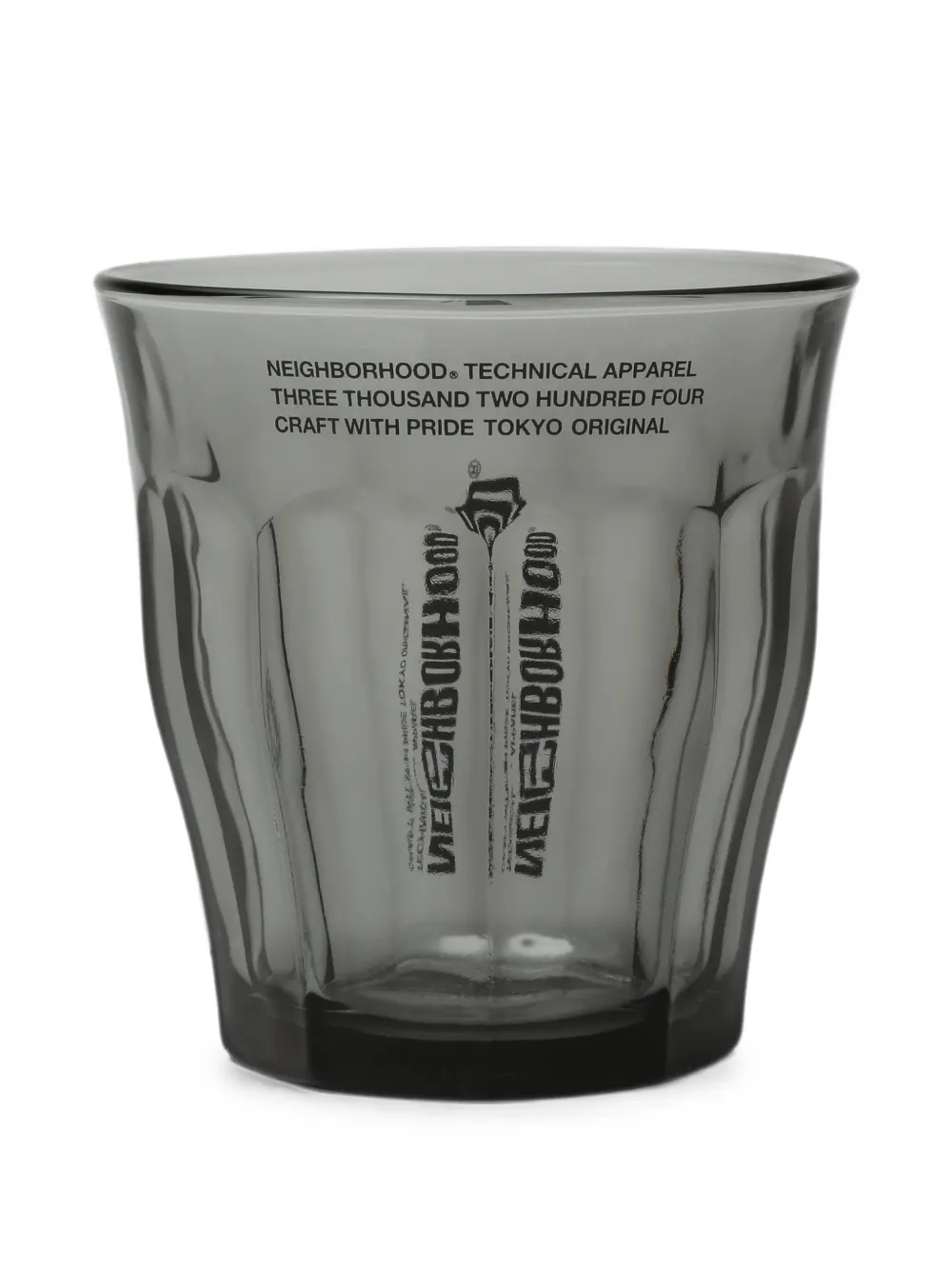 Neighborhood logo-print glasses (set of two) - Grigio