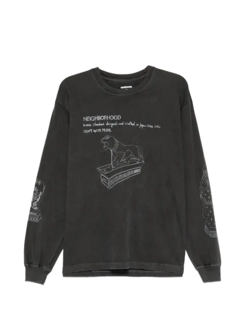 Neighborhood graphic-print long-sleeve T-shirt