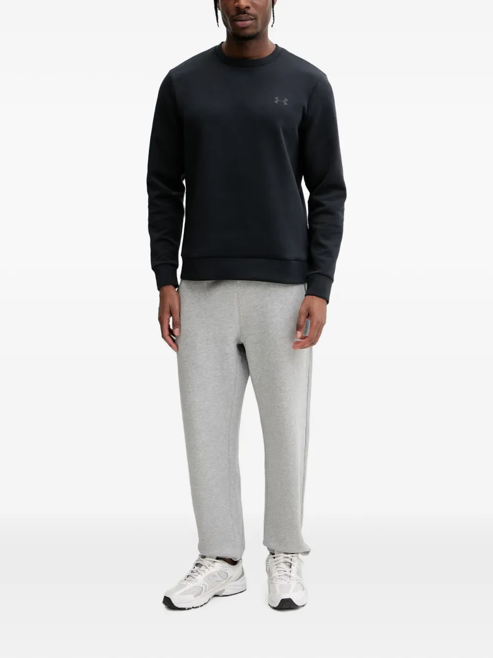 Under Armour Unstoppable Fleece trui met logo-print Zwart