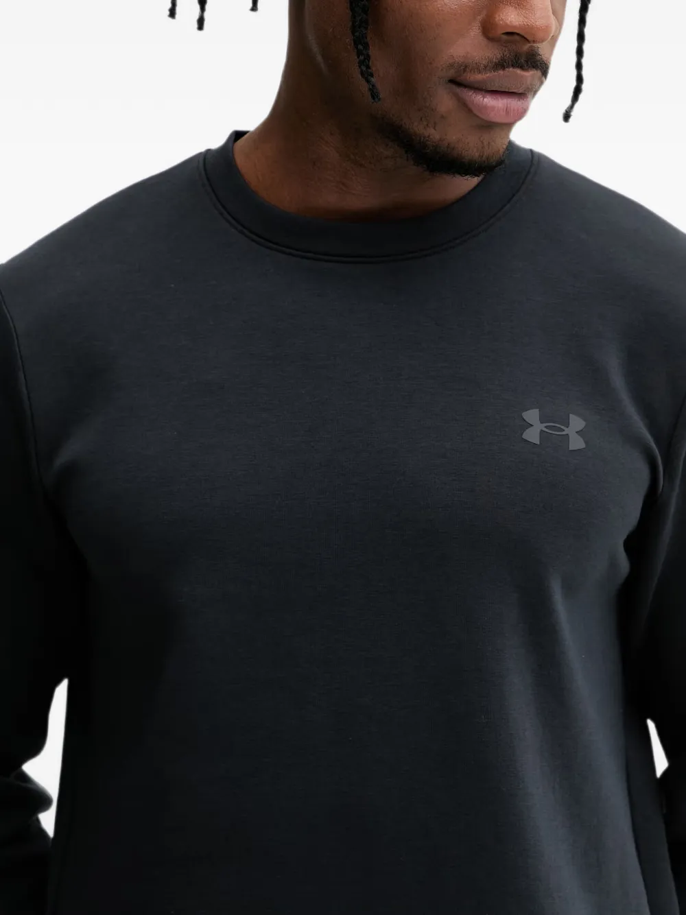 Under Armour Unstoppable Fleece trui met logo-print Zwart