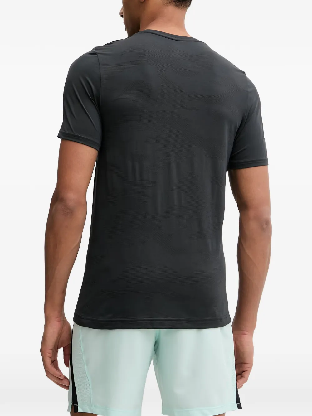 Under Armour Vanish Elite Seamless Camo T-shirt met jacquard en logo-print Zwart