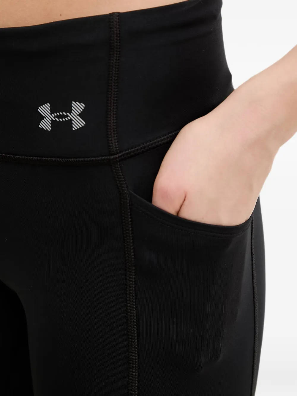 Under Armour Velociti legging met vlakken en logo-print Zwart