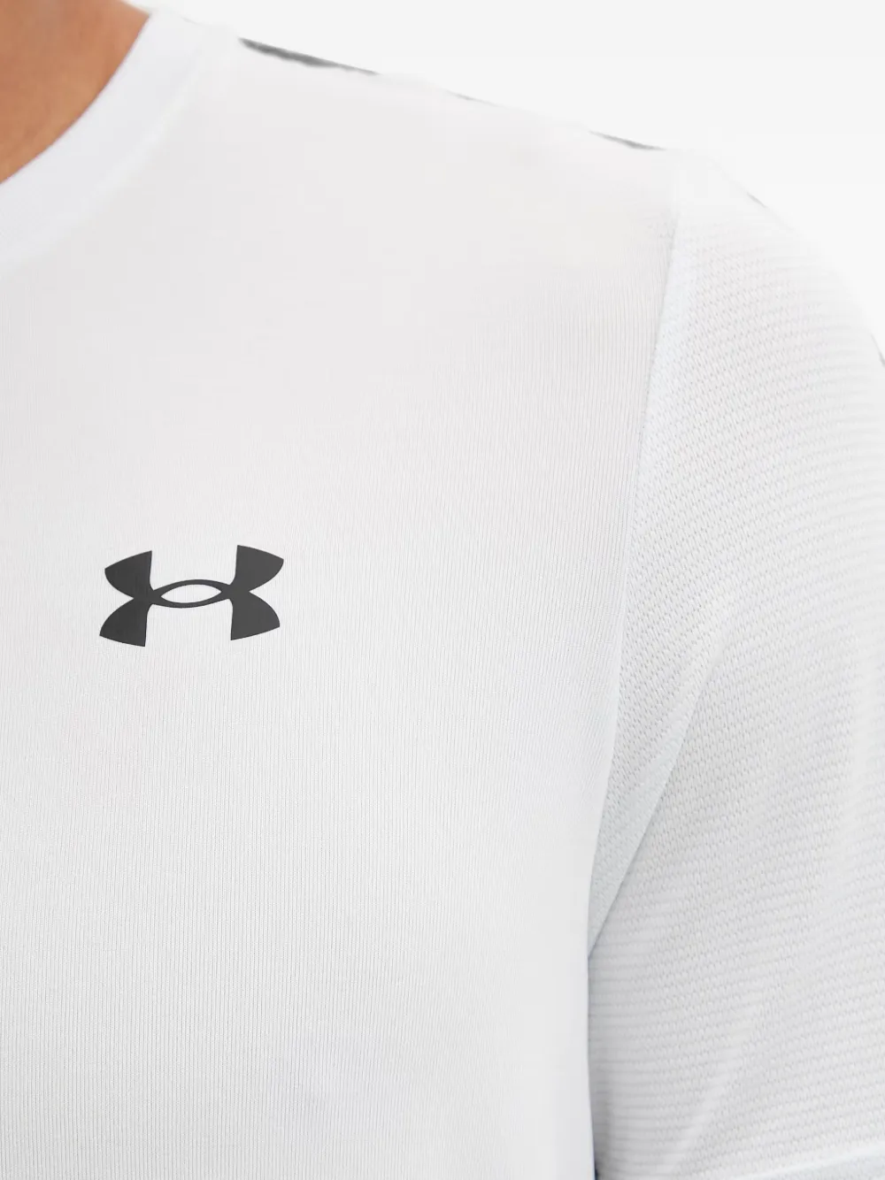 Under Armour Ua Sportstyler Logo Training Sports Short Sleeve Couple Style White In White