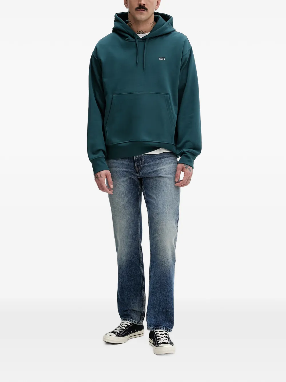 Vans Left Chest II ruimvallende hoodie Groen