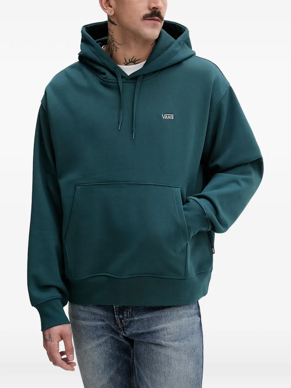 Vans Left Chest II loose pullover hoodie - Verde