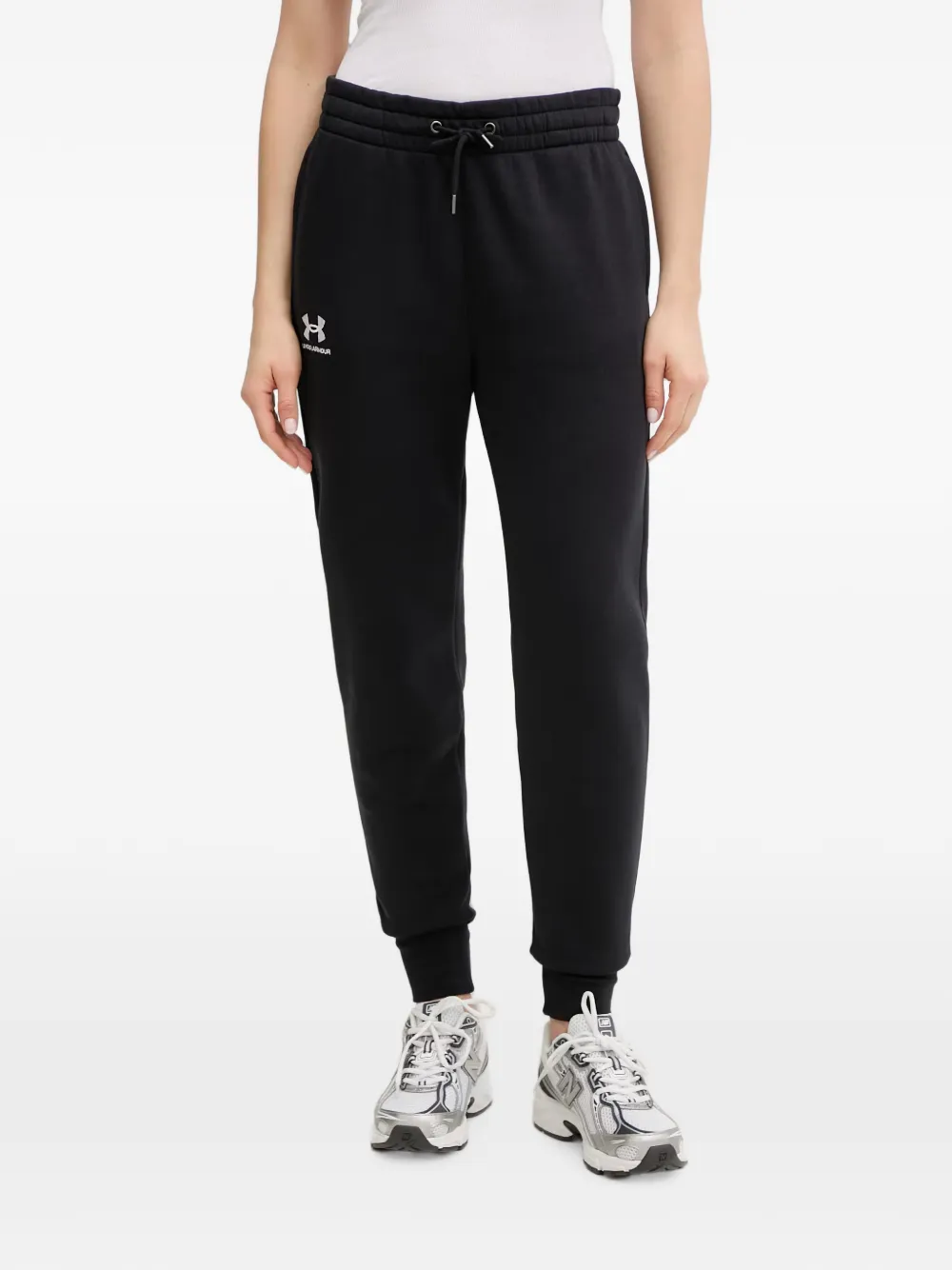 Under Armour Icon Logo-print Drawstring Track Pants In Black