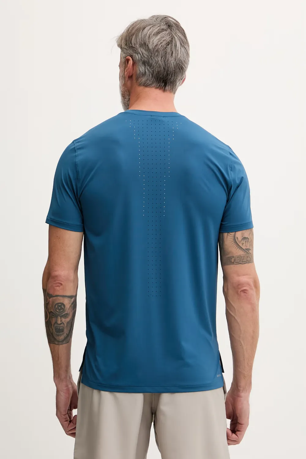 Under Armour Velociti Pro perforated-detail logo-print T-shirt Blauw
