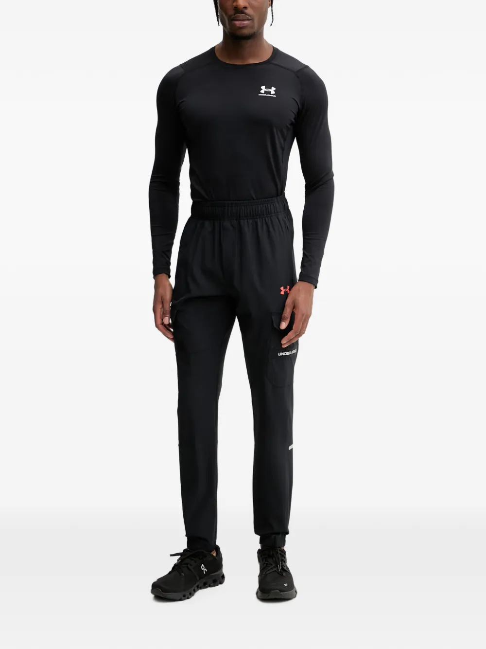 Under Armour Tech™ Utility Woven cargobroek met logo-print Zwart