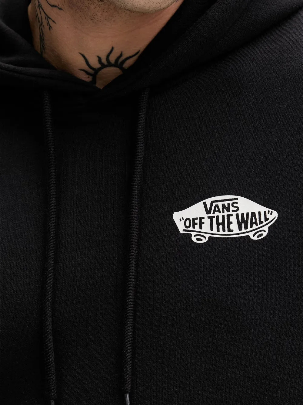Vans Hoodie met logoprint en trekkoord Zwart