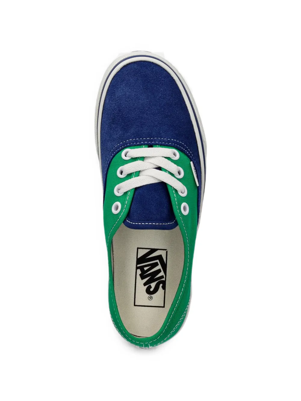 Vans Kids Authentic colour-block sneakers Groen