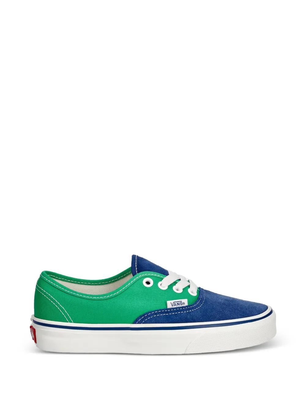 Vans Kids Authentic colour-block sneakers Groen