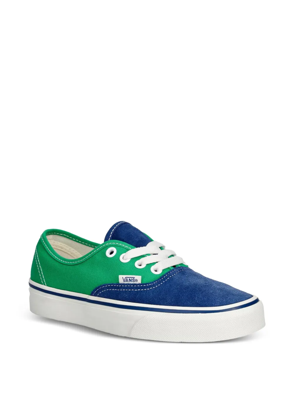 Vans Kids Authentic colour-block sneakers Groen