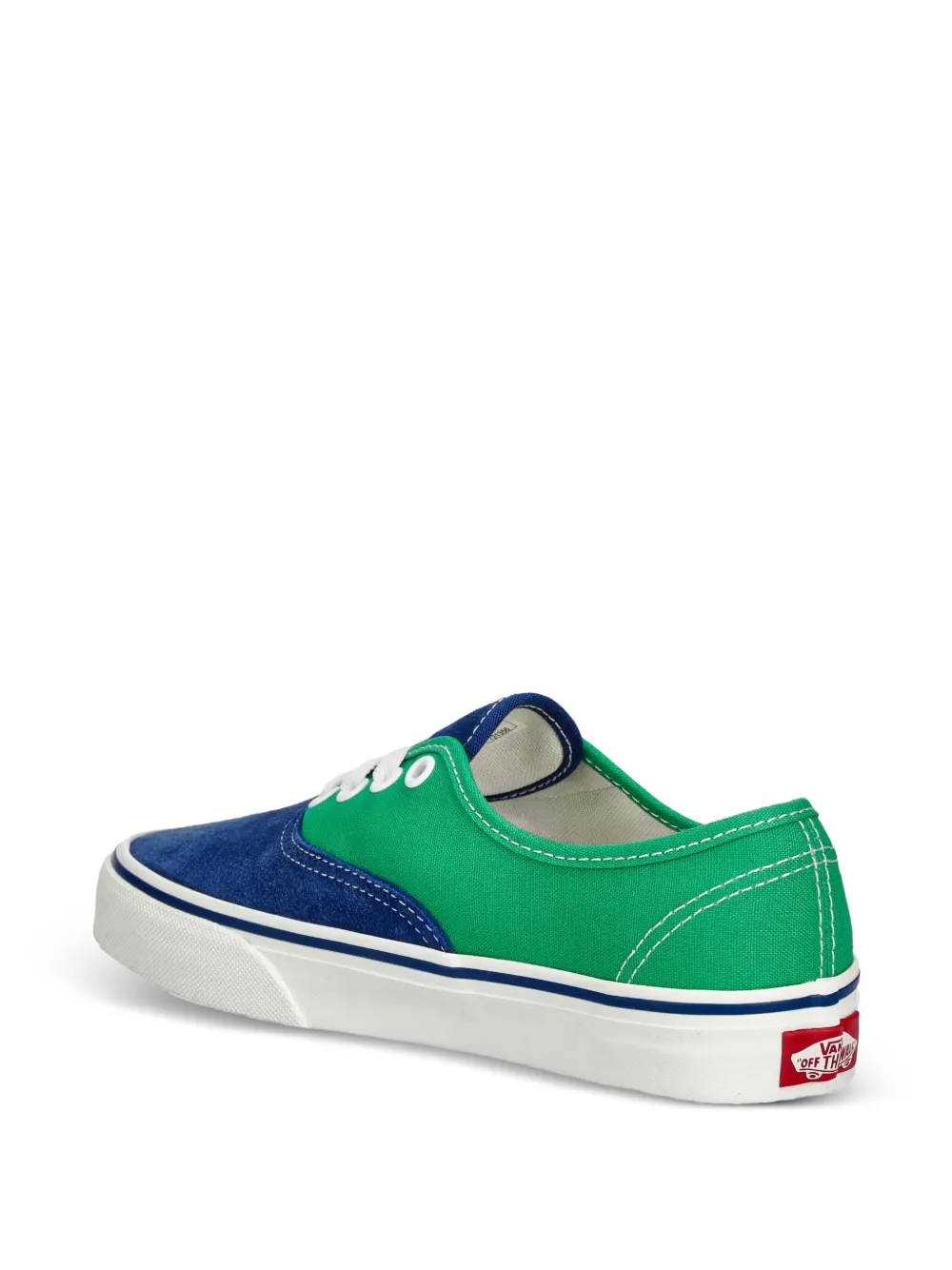 Vans Kids Authentic colour-block sneakers Groen