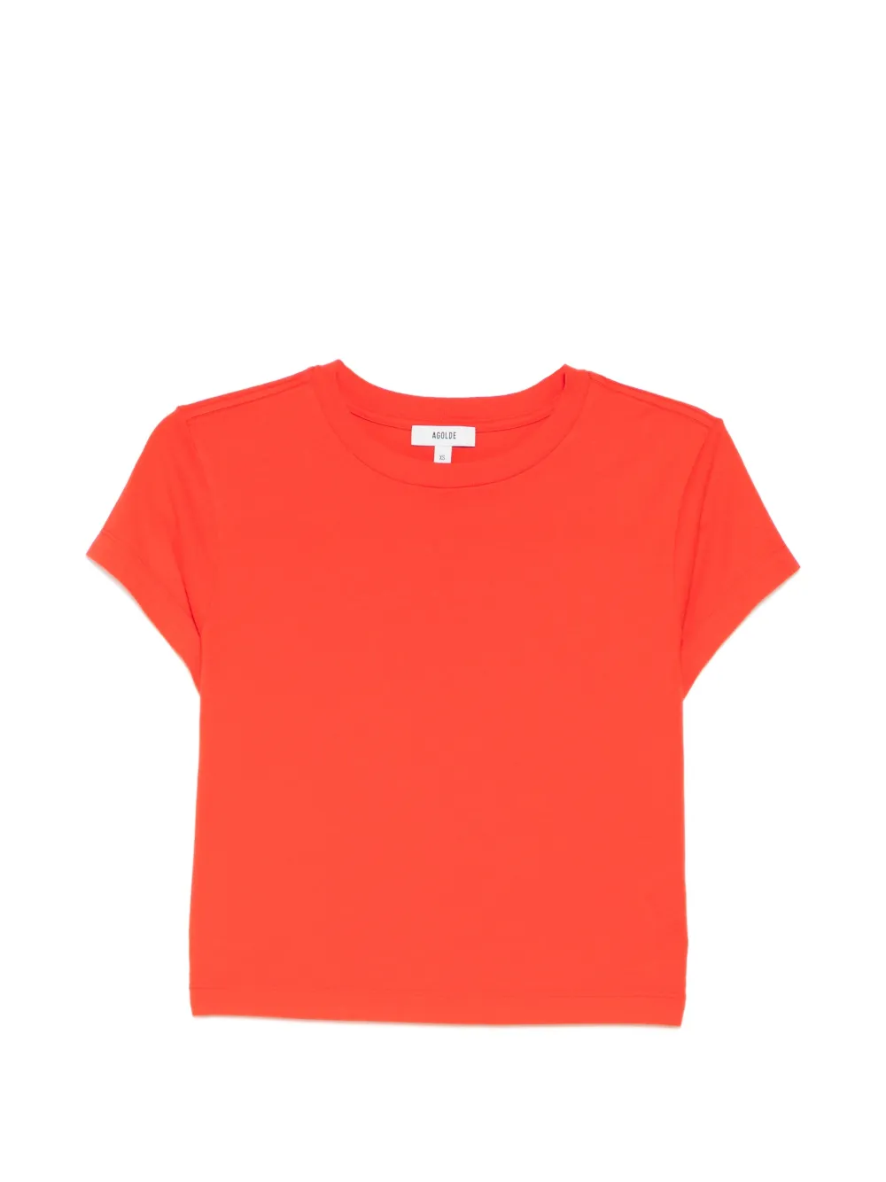 AGOLDE Adine shrunken T-shirt - Rosso