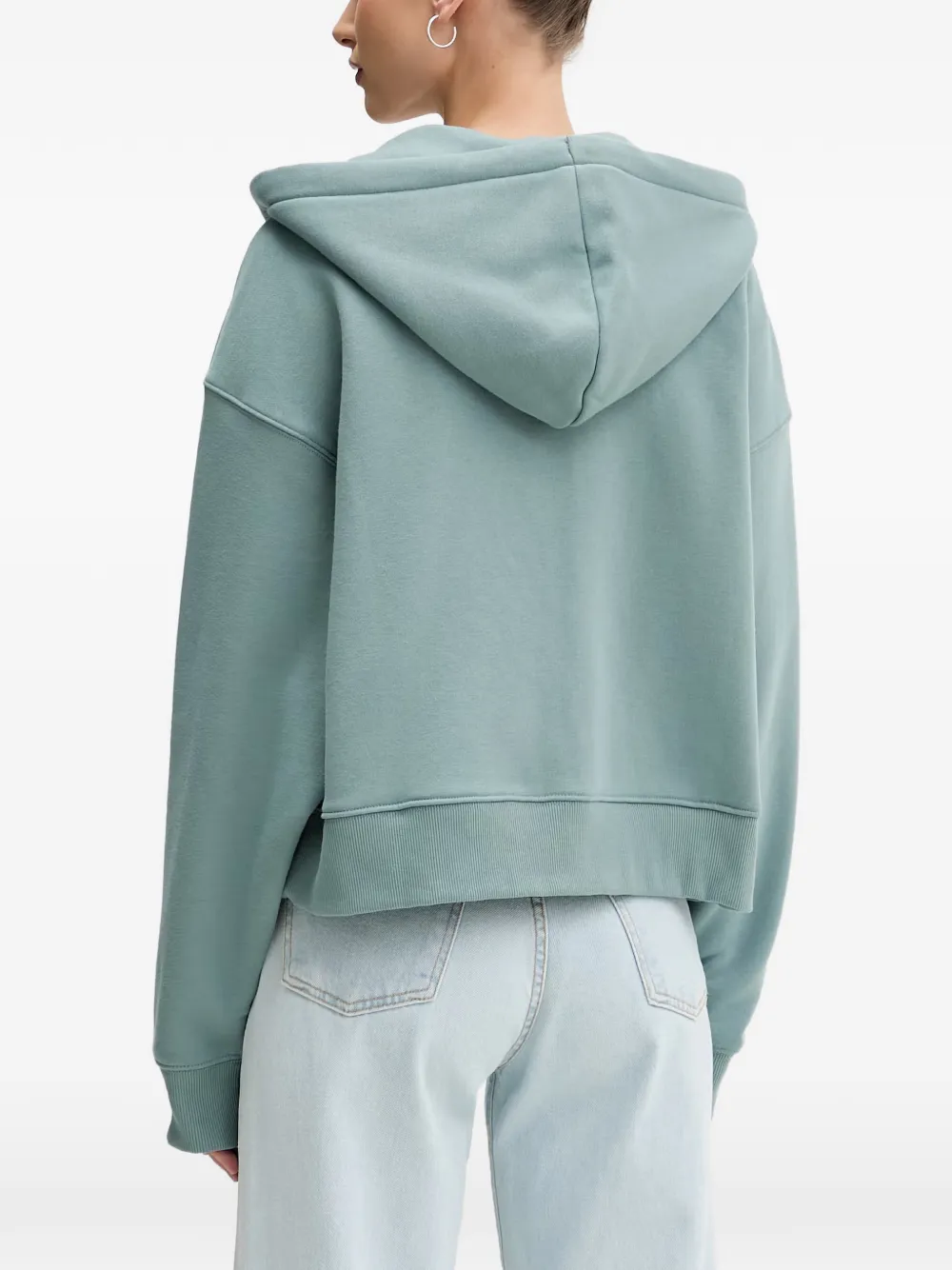 DICKIES Oakport hoodie met logo-patch en rits Groen