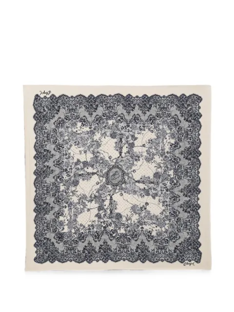 Blugirl lace-print scarf