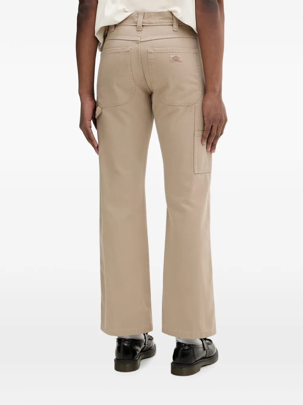 DICKIES Straight broek met logopatch Beige