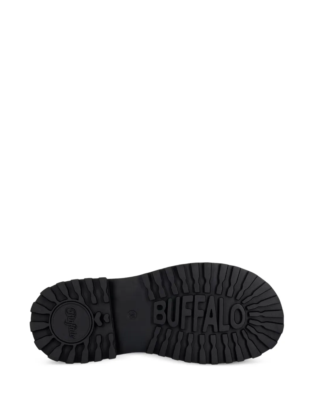 Buffalo Pluto Slide Buckle sandals Zwart