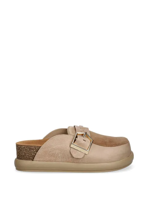 BOHONOMAD buckle-fastening leather mules