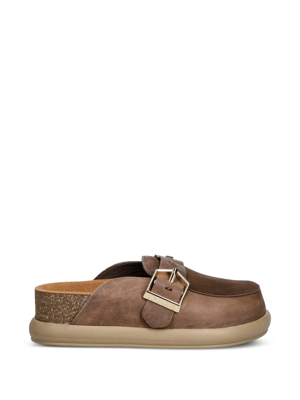 BOHONOMAD buckle-fastening panelled mules