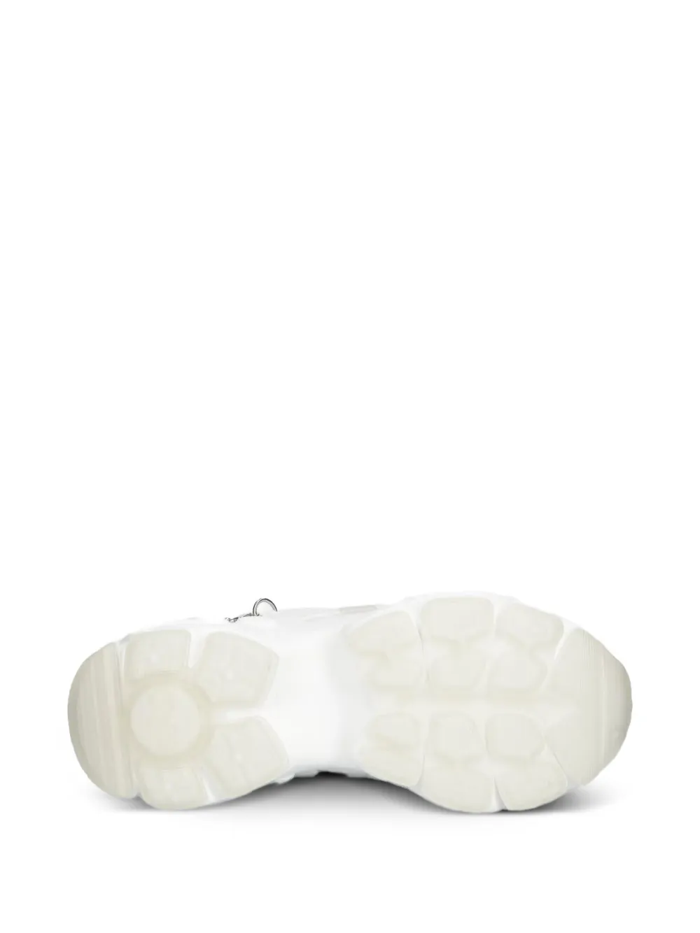 Buffalo Binary sneakers verfraaid met parels en chunky zool Wit