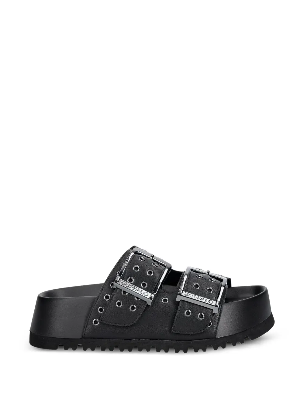 Buffalo Jane Ari RIV buckled sandals Zwart