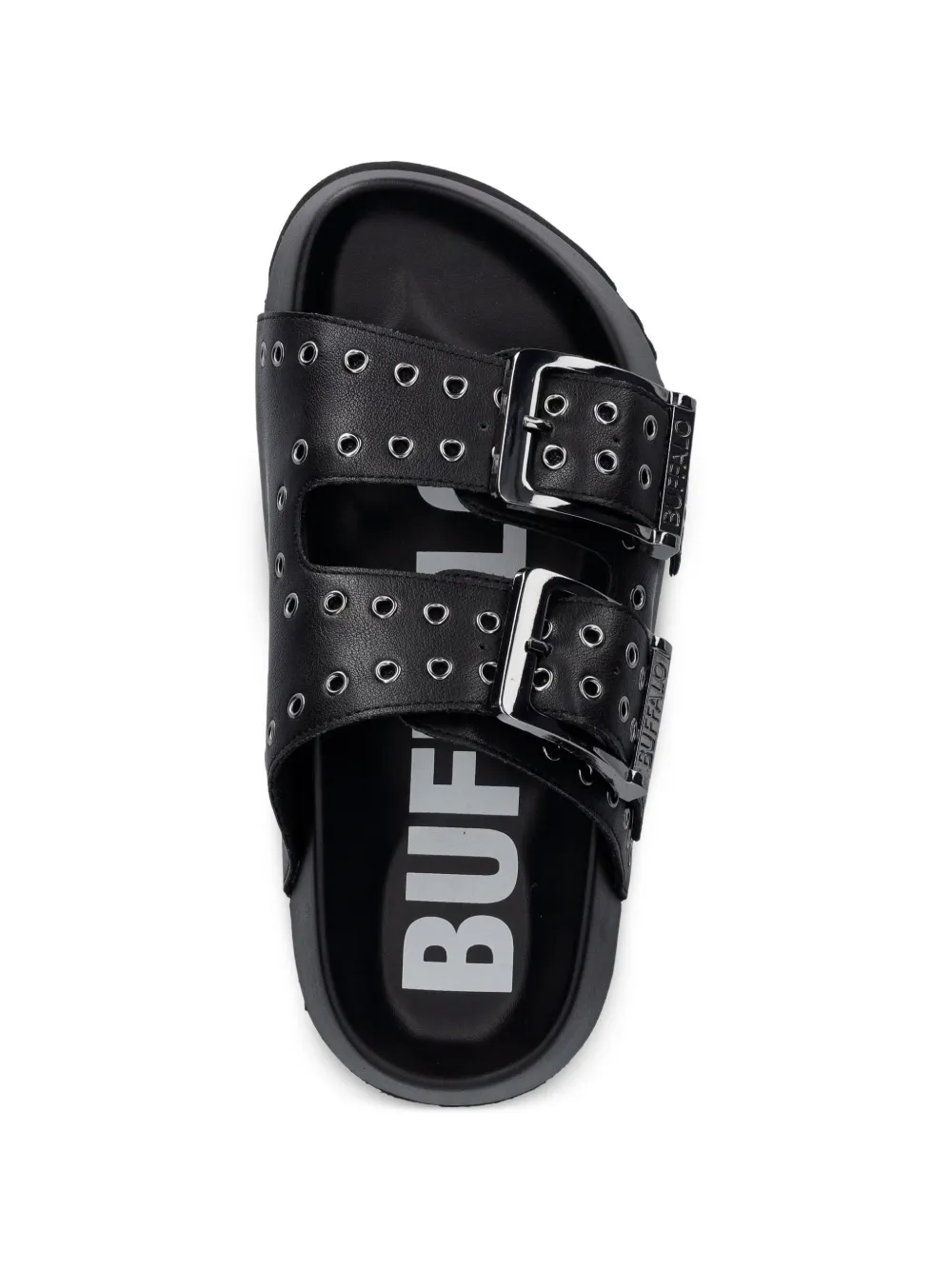 Buffalo Jane Ari RIV buckled sandals Zwart