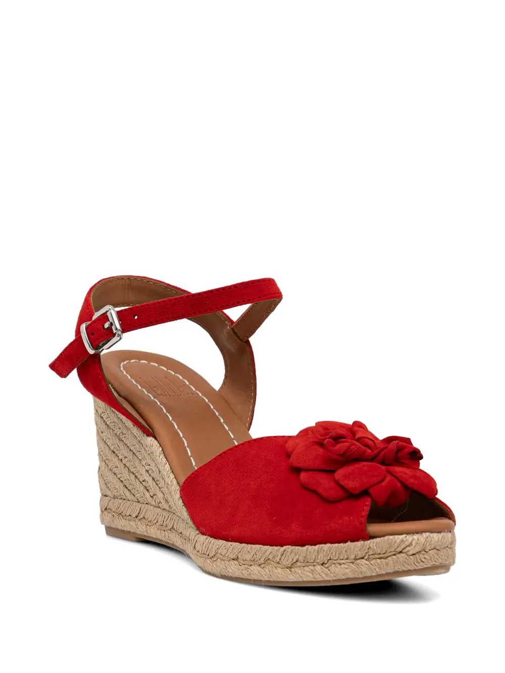 BILLI BI floral-detail wedge sandals Rood