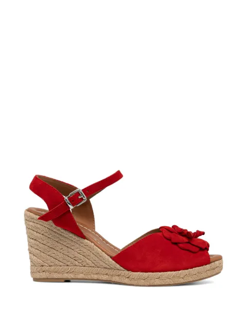 BILLI BI floral-detail wedge sandals
