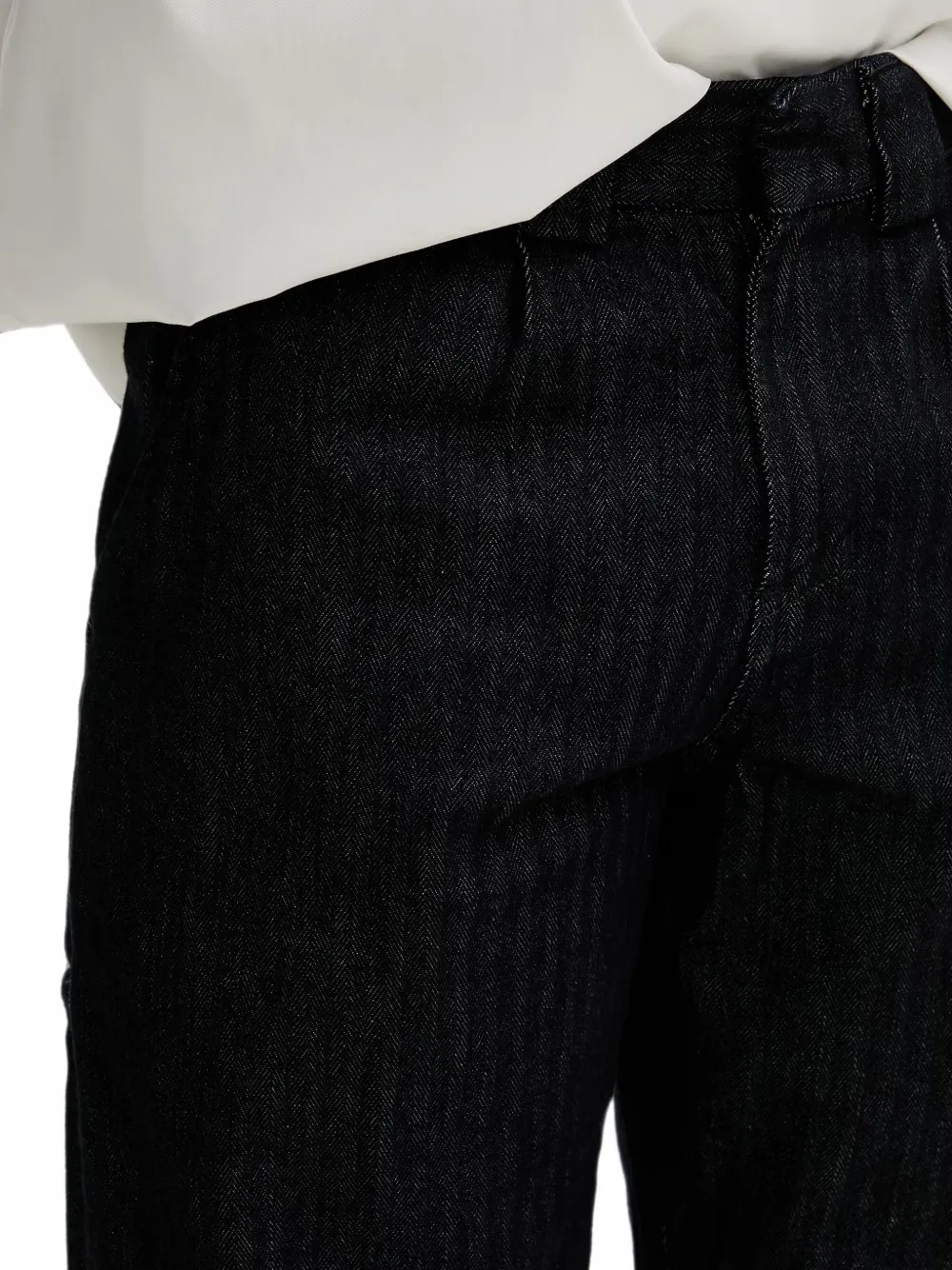 DICKIES Selvedge jeans met visgraatpatroon Blauw