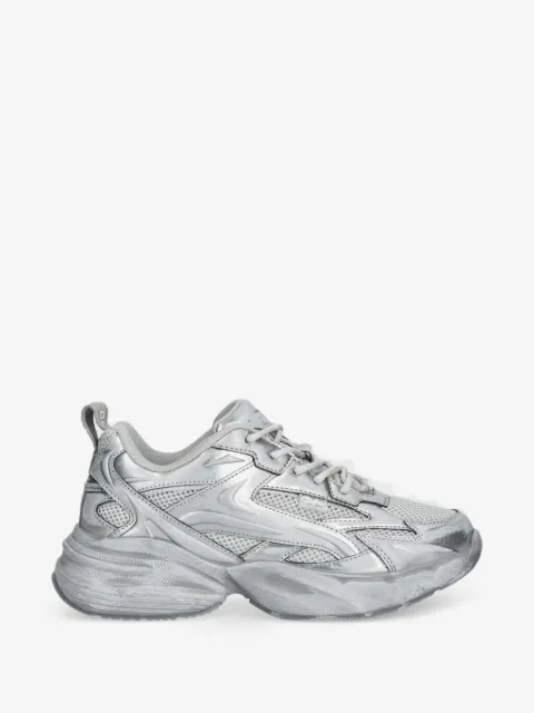 Buffalo Gianna One metallic-effect panelled sneakers