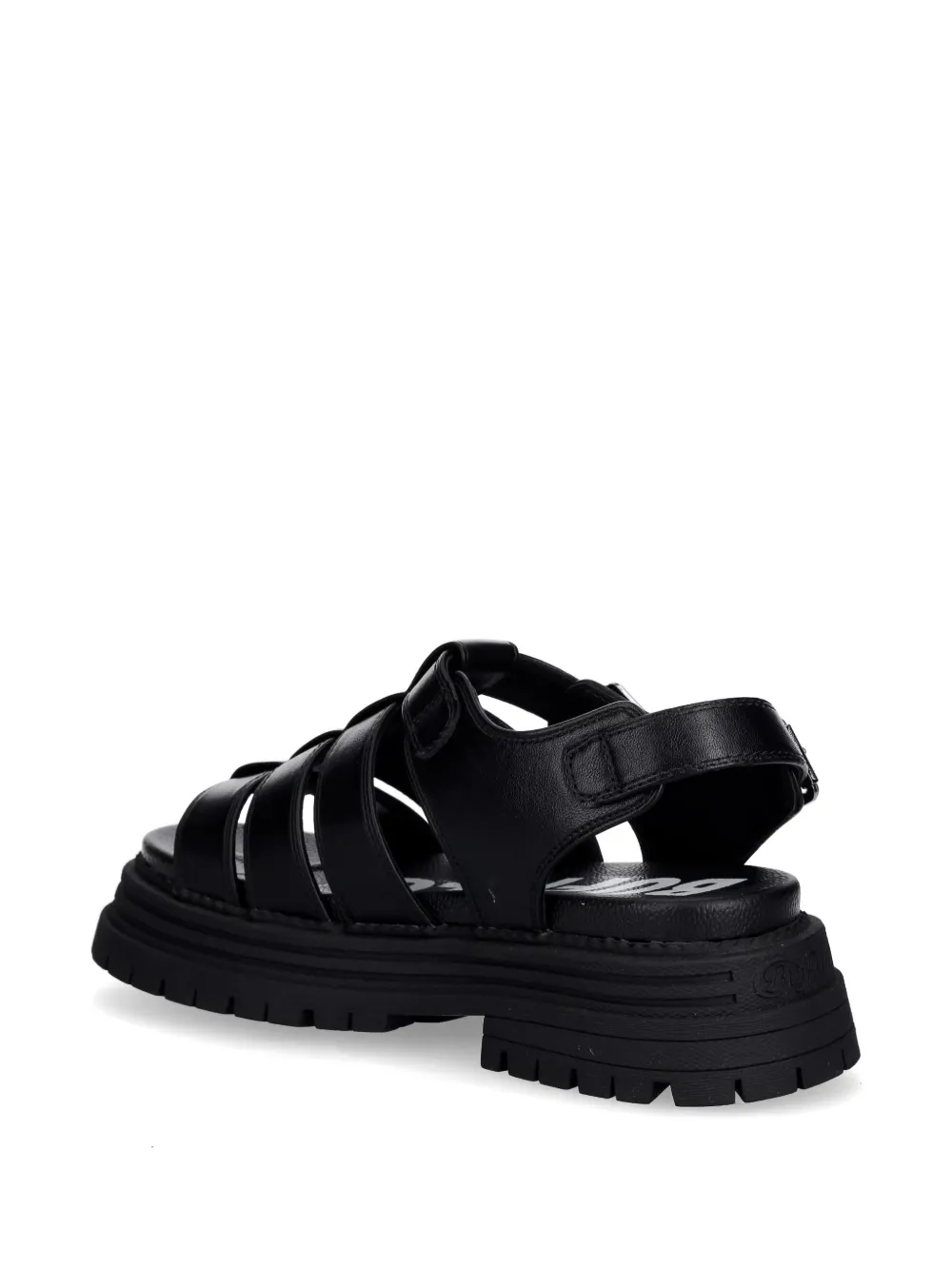Buffalo Lennox Fisher sandalen met plateauzool Zwart