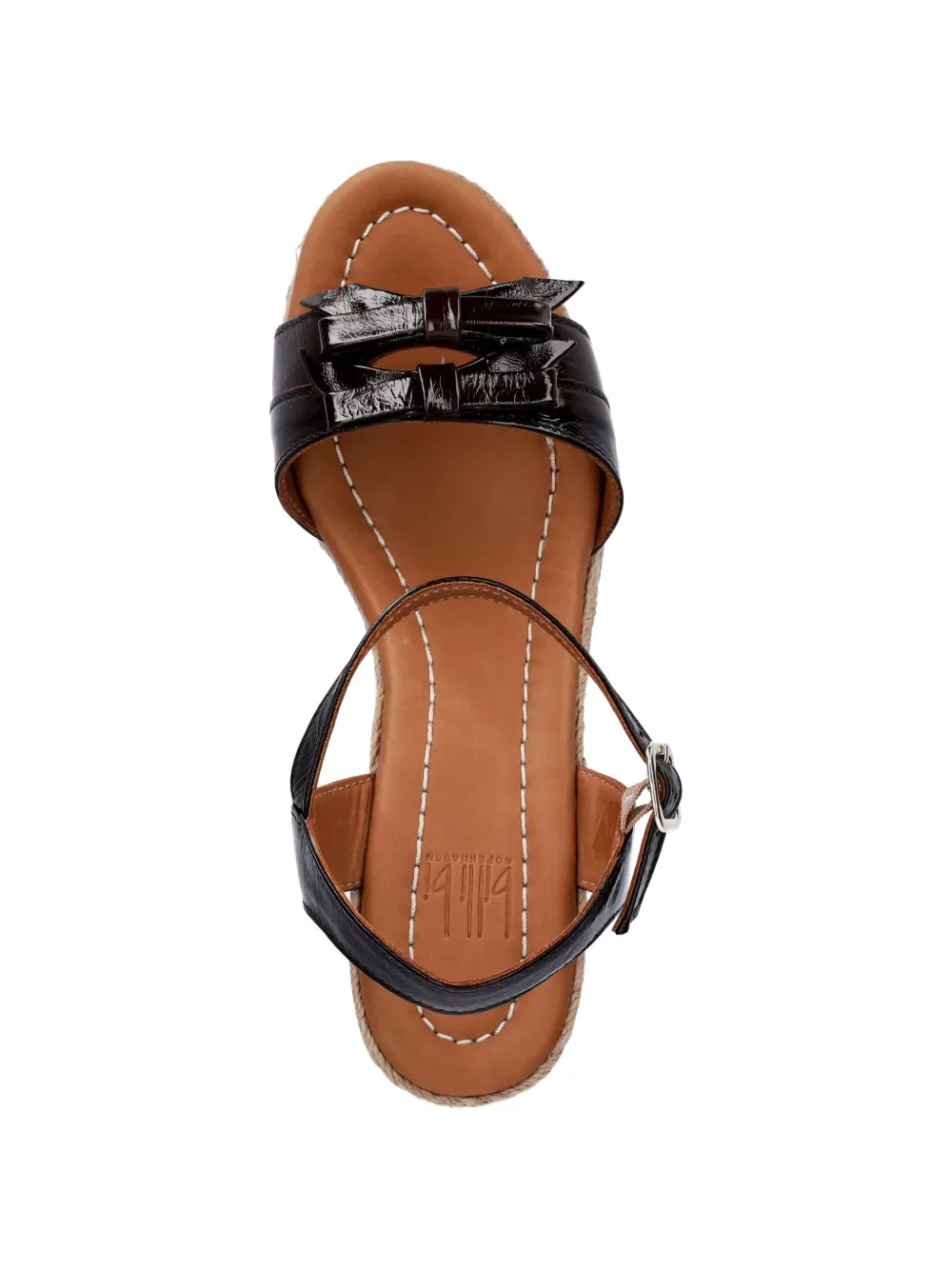 BILLI BI bow-detail wedge sandals Bruin
