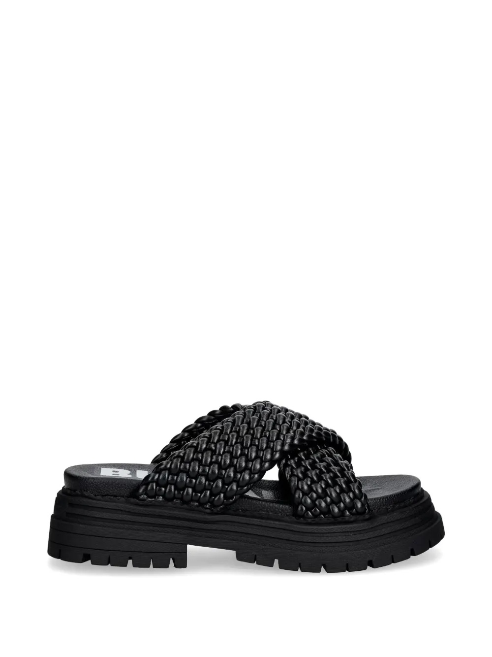 Buffalo Lennox Cross Braided Crossover-strap Sandals In Multi