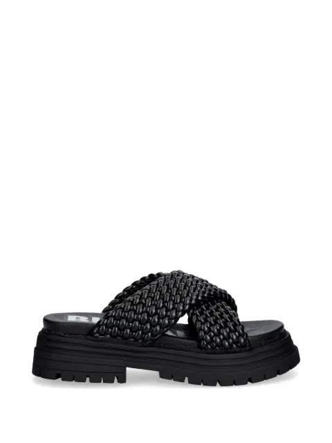 Buffalo Lennox Cross braided crossover-strap sandals