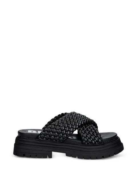 Buffalo Lennox Cross braided crossover-strap sandals