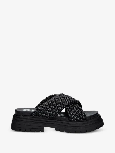 Buffalo Lennox Cross braided crossover-strap sandals