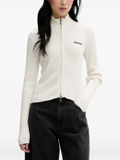 DICKIES ribbed zip-up cardigan