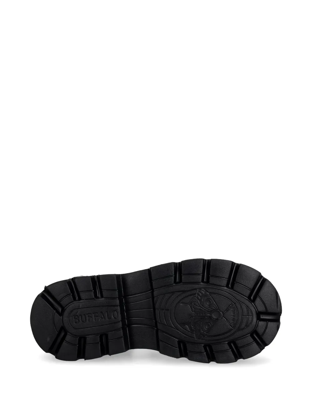 Buffalo Blake sandalen met gespsluiting en plateauzool Zwart