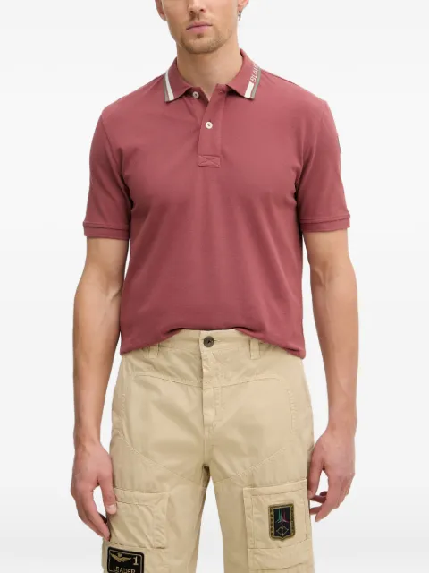 Blauer Ransom logo-patch piqué polo shirt