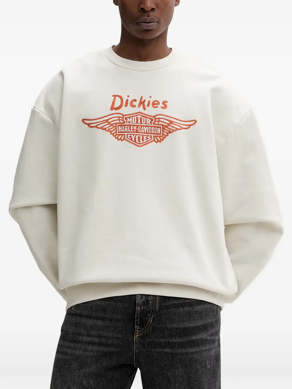 DICKIES x Harley-Davidson® embroidered crew-neck sweatshirt - Toni neutri