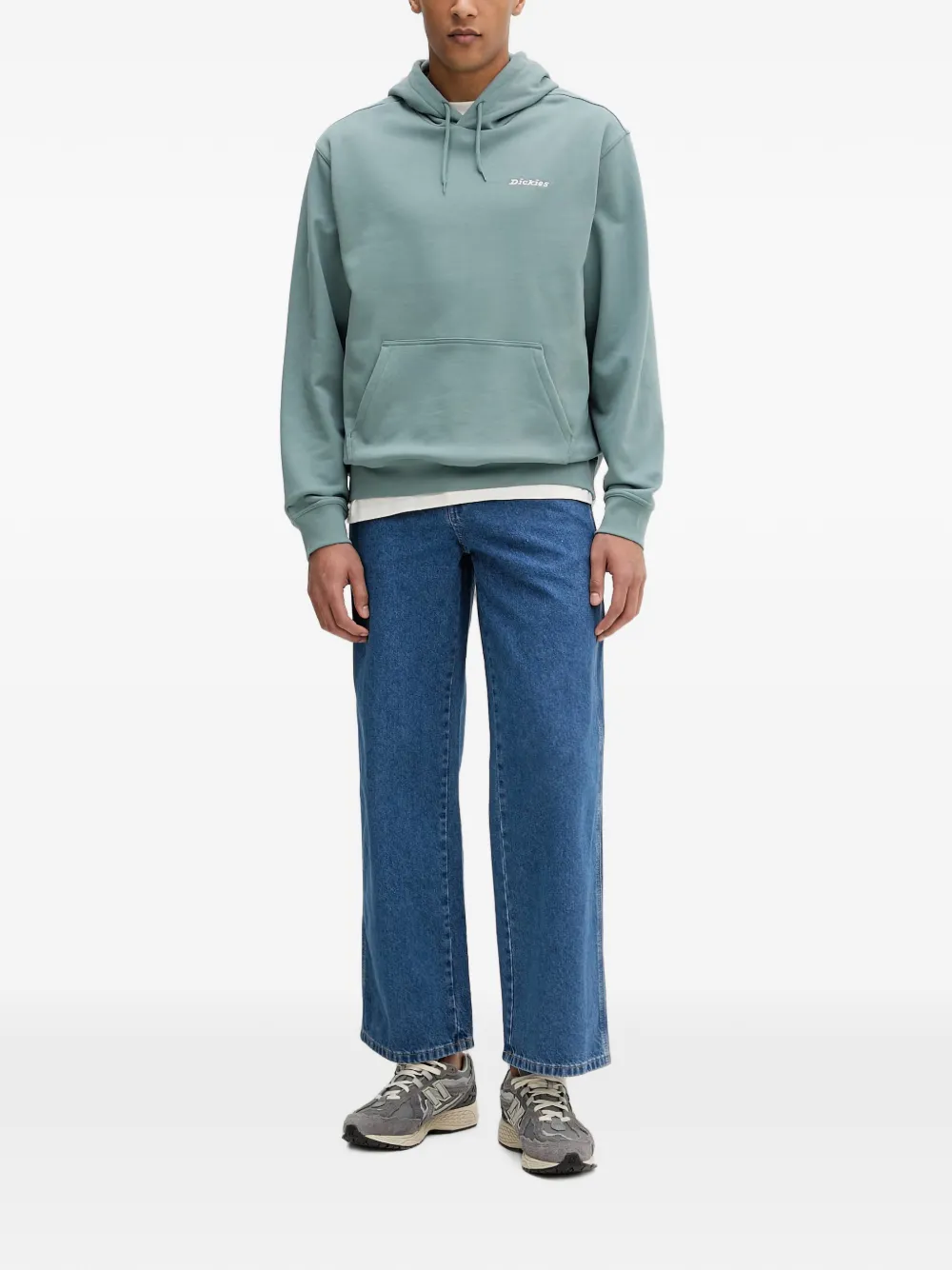 DICKIES Loretto hoodie met geborduurd logo en trekkoord Blauw