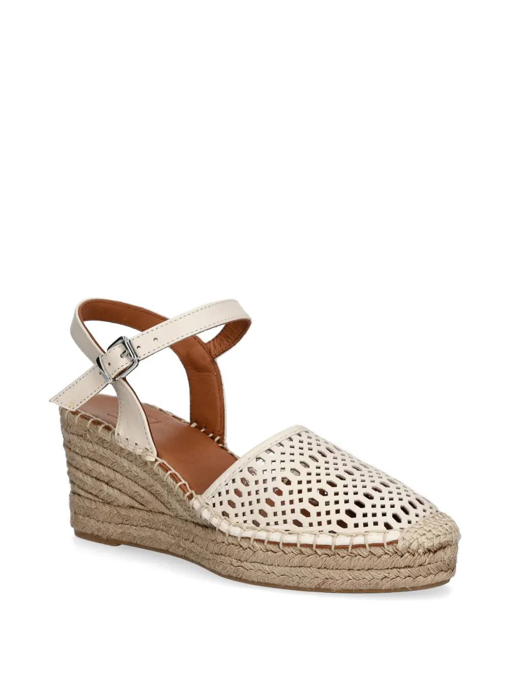BILLI BI perforated wedge espadrilles Beige