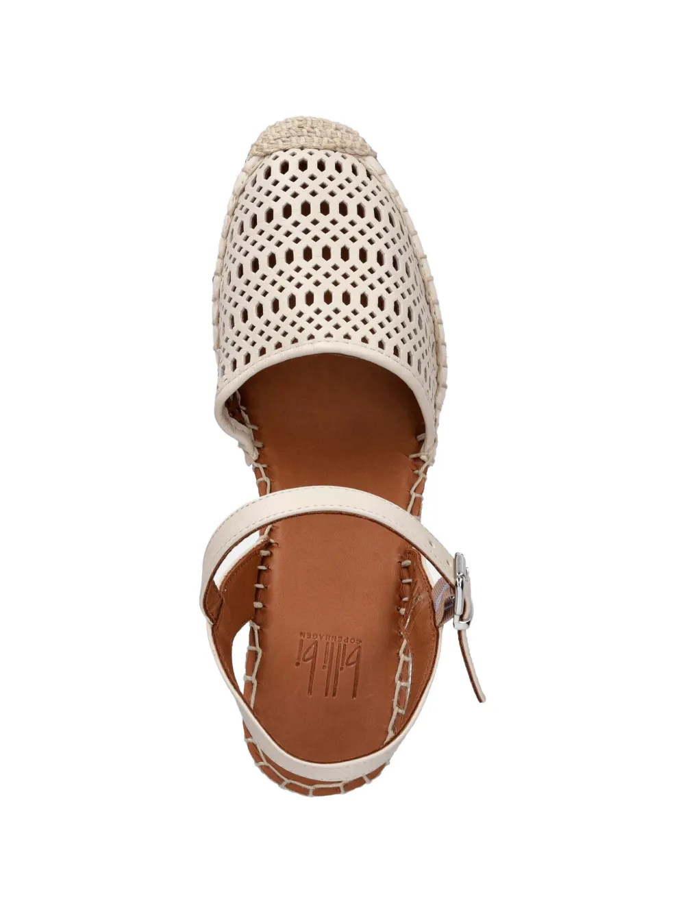 BILLI BI perforated wedge espadrilles Beige