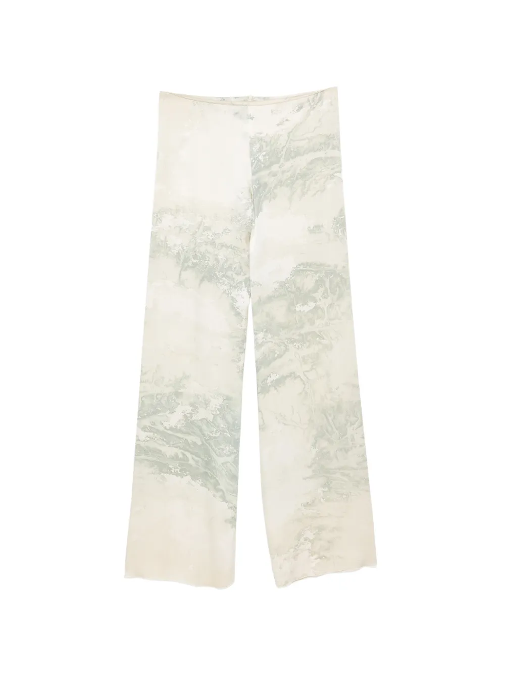 Roberto Cavalli Vintage pantalon droit à motif abstrait (années 2000) - Tons neutres