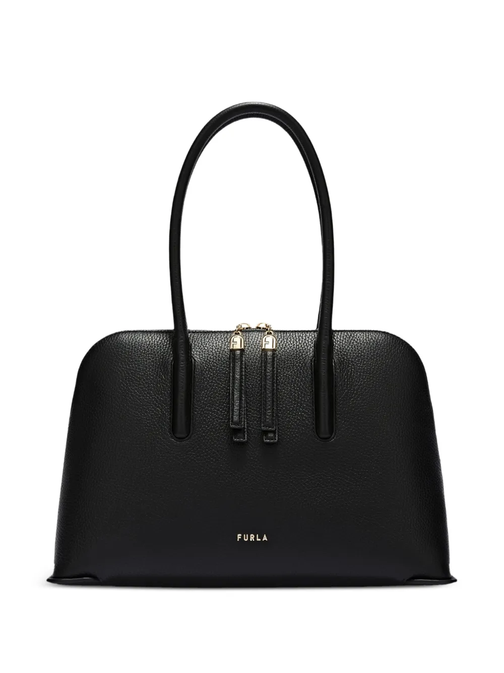 Furla M Atmosfera Dome leather tote bag - Nero