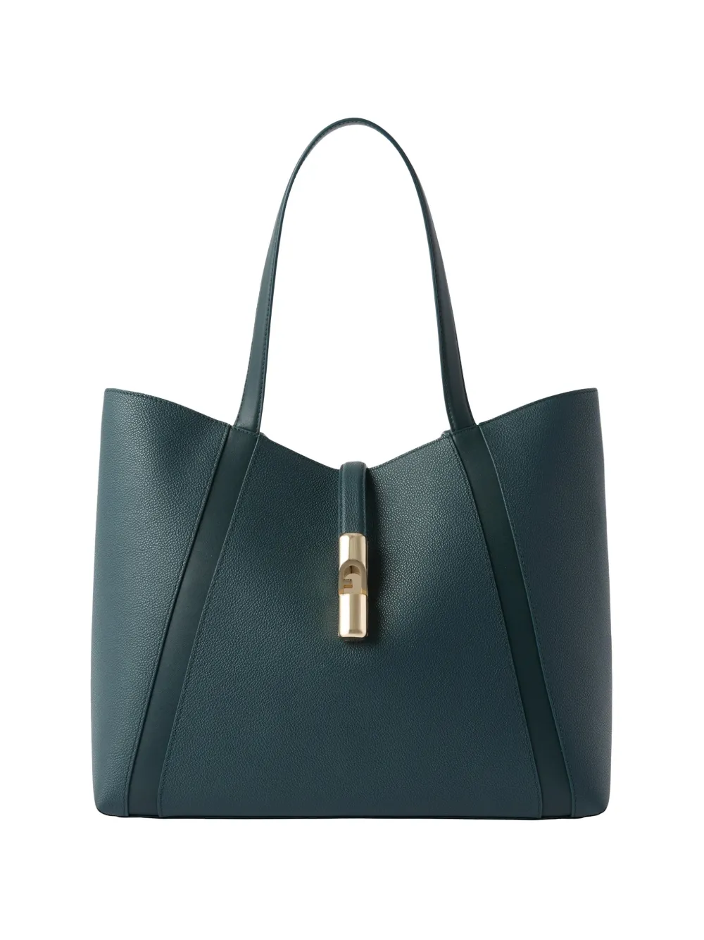 Furla large Goccia leather tote bag - Green
