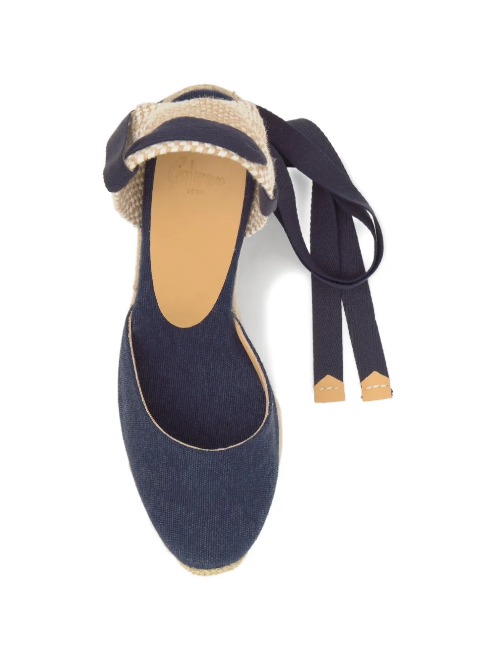Castañer Carina espadrilles met sleehak Blauw