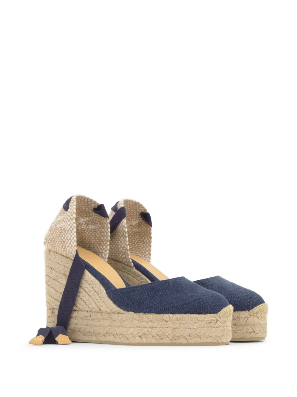 Castañer Carina espadrilles met sleehak Blauw